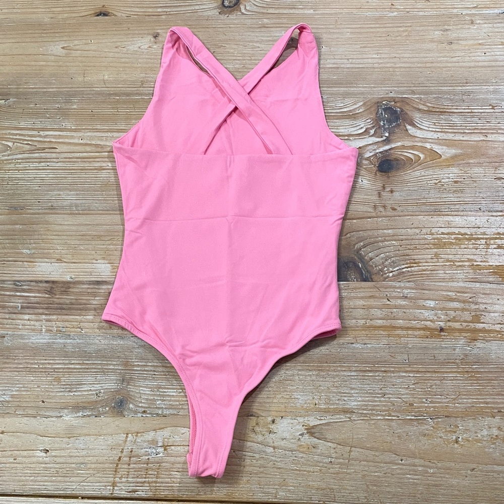 Francesca's Collections Pink Bodysuit